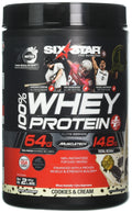 Six Star Whey Protein Plus — Cookies & Cream | Isolate & Peptides · Lean Muscle, 2 lbs