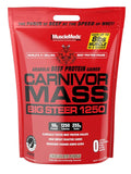 MuscleMeds Carnivor Mass — Chocolate | Beef Protein Mass Gainer · 1,250 Cal, 15 lbs