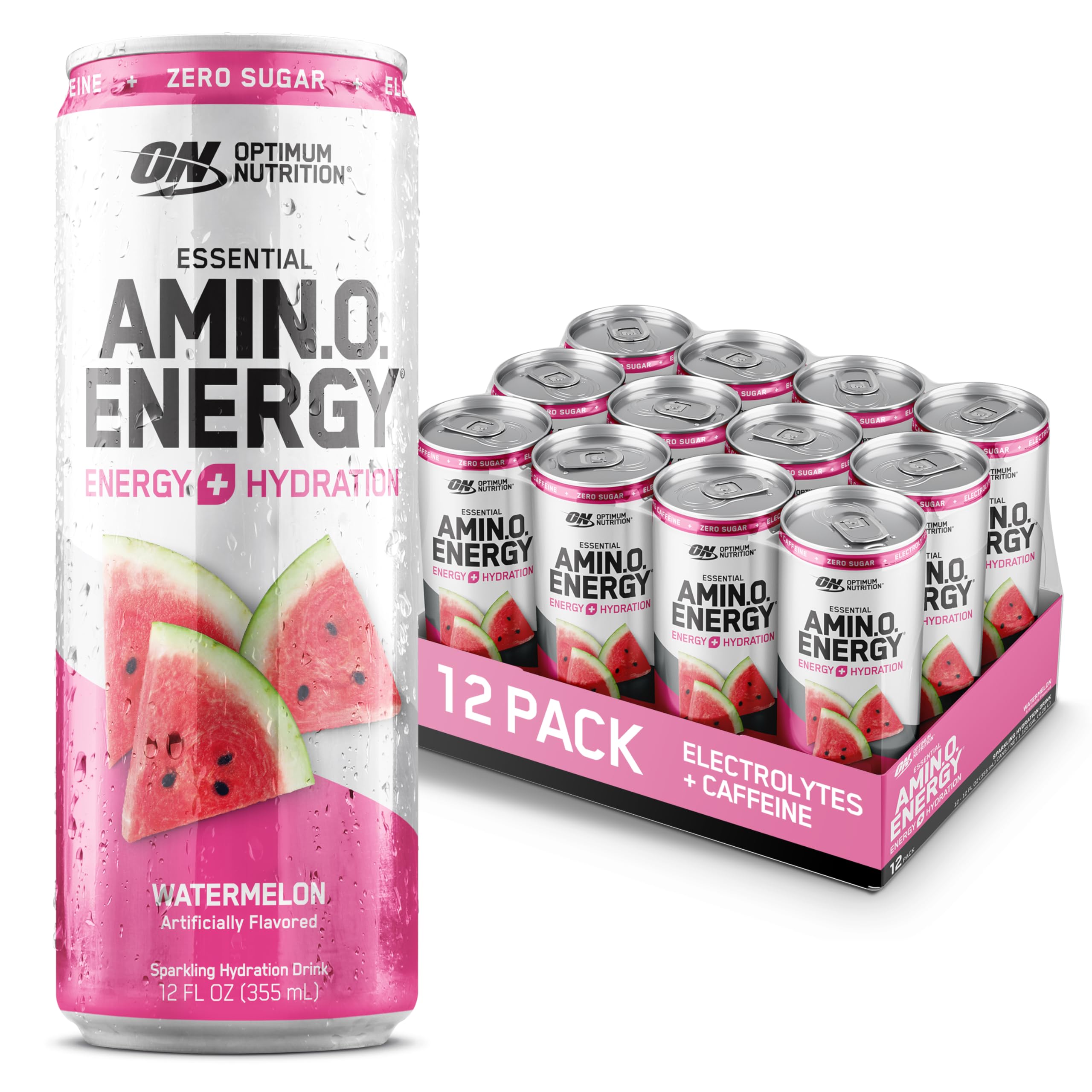 ON Amino Energy Sparkling — Watermelon | 12-pack Cans